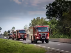 Primul contingent de pompieri români a plecat astăzi spre Grecia pentru a ajuta la stingerea incendiilor