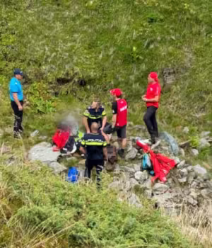 Un bărbat pierdut în zona montană a fost salvat
