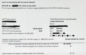 FOTO. Cum vor arăta deciziile de recalculare a pensiilor. Vineri, 16 august, începe distribuirea acestora.