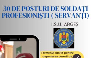 I.S.U. Argeș ANGAJEAZĂ. Află ce posturi sunt disponibile