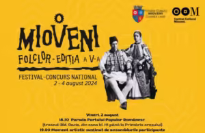 Mâine debutează Festivalul -Concurs Național de Folclor la MIOVENI, ediția a V-a