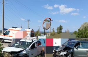 Accident grav la Bughea de Jos. Intervin pompierii cu echipajul de descarcerare