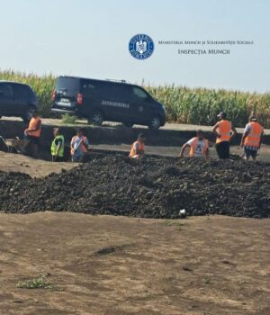 190 de muncitori fără forme legale depistați la descărcarea arheologică pe șantier