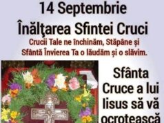 Mesaj din partea primarului comunei Bascov, cu ocazia Înălțării Sfintei Cruci