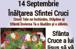 Mesaj din partea primarului comunei Bascov, cu ocazia Înălțării Sfintei Cruci