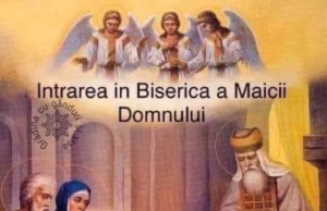 Intrarea în biserică a Maicii Domnului. Urare din partea primarului comunei Bascov