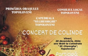 Concerte de colinde la Topoloveni. Află programul și locația evenimentelor culturale