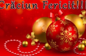 Felicitare din partea Primăriei Dârmănești, cu ocazia Sfintelor Sărbători de Crăciun și Anul Nou