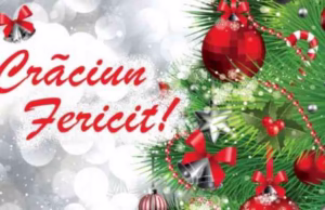 Felicitare din partea Primăriei Topoloveni, cu ocazia Sfintelor Sărbători de Crăciun și Anul Nou