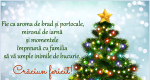 Felicitare din partea Primăriei Mușătești, cu ocazia Sfintelor Sărbători de Crăciun și Anul Nou