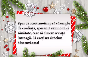 Felicitare din partea Primăriei Bogați, cu ocazia Sfintelor Sărbători de Crăciun și Anul Nou