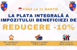 Reduceri pentru plata integrală a impozitelor și taxelor locale în Mioveni
