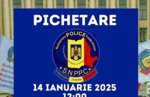 Polițiștii protestează astăzi în centrul Bucureștiului. SNPPC va picheta Ministerul Finanțelor.