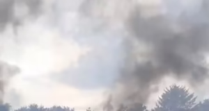 Incendiu de proporții în comuna Lunca Corbului: au fost afectate 15 proprietăți, au ars zeci de hectare de vegetație și 4 autovehicule