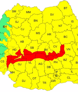 Urgia albă se abate asupra României! Cod ROȘU de viscol în mai multe zone