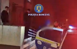 VIDEO. Bărbat reținut de polițiști pentru săvârșirea infracțiunii de ultraj contra bunelor moravuri