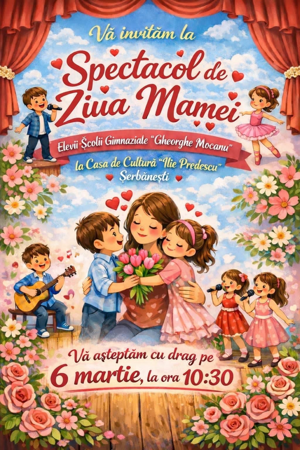 Spectacol dedicat Zilei Mamei, la Rociu!