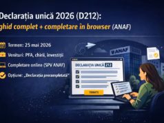 Declarația unica 2026: Rapoartele cu datele fiscale precompletate, disponibile direct în secțiunea „Mesaje” din SPV