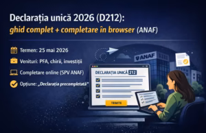 Declarația unica 2026: Rapoartele cu datele fiscale precompletate, disponibile direct în secțiunea „Mesaje” din SPV