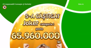 S-a câștigat cel mai mare premiu din istoria jocului Joker, de 12,93 milioane de euro. Biletul norocos a costat 14,5 lei