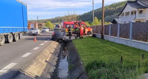 Accident cu victimă în Drăganu. Victima a fost transportată la spital