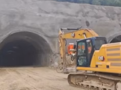 Autostrada Sibiu-Pitești: Prima galerie a tunelului Boița 1 a fost străpunsă