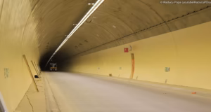 Cum arată tunelul de la Curtea de Argeș de pe Autostrada Pitești – Sibiu A1. Lucrările de pe traseu ar putea fi gata în curând