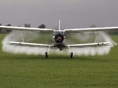A doua campanie de dezinsecție în comuna Bradu. Tratamente aviochimice în perioada 22–23 august