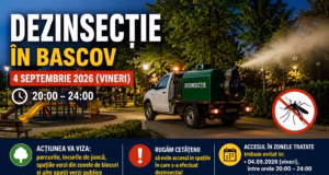 Primăria Bascov anunță o nouă acțiune de dezinsecție. Atenție la intervalele în care trebuie evitate zonele tratate!