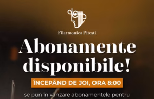 Se pun în vânzare abonamentele pentru noua stagiune a Filarmonicii Pitești