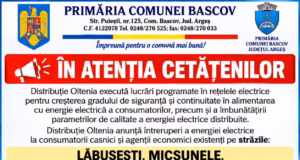 Bascov: întreruperi programate de energie electrică