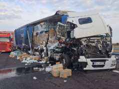 Accident pe DEx12, între Oarja și Pitești! Două TIR-uri implicate. Sensul spre Pitești, închis temporar